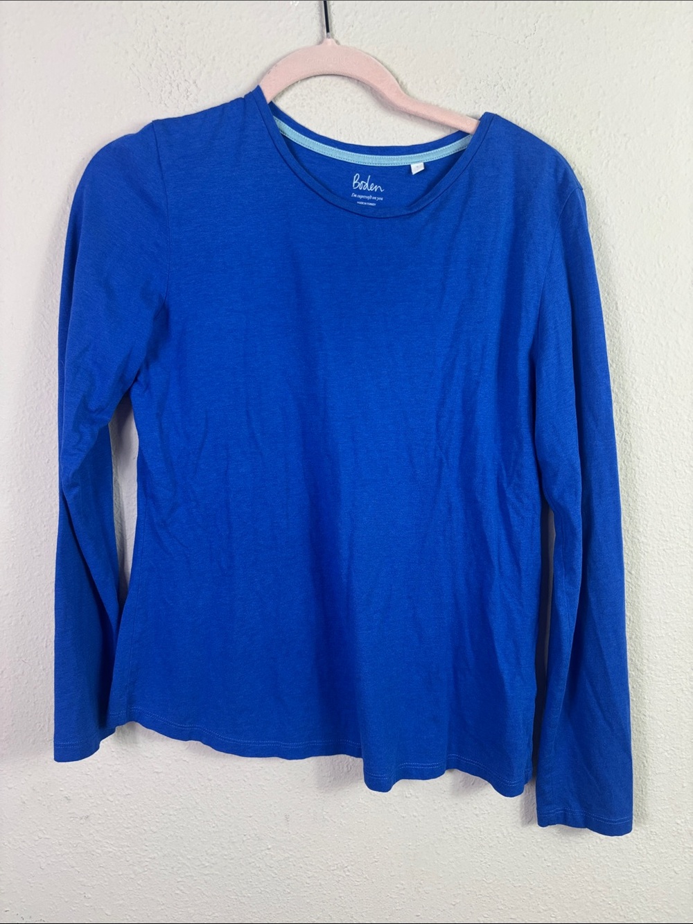 Boden Blue Long Sleeve Crewneck Shirt size Small